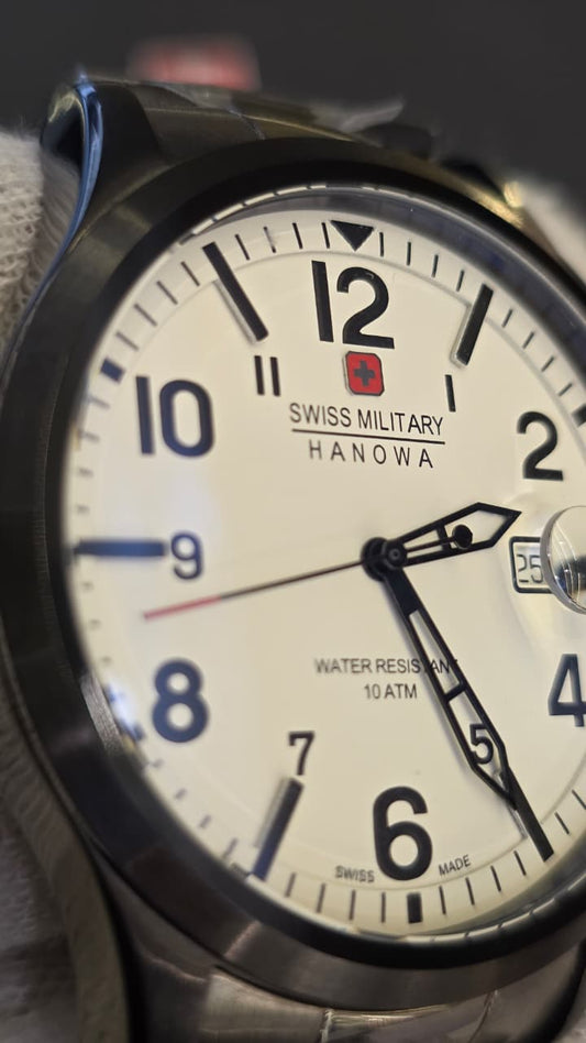 Swiss Military Hanova Gents Jet Black White Dial