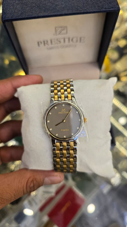 Prestige Swiss Quartz Two Tone Box