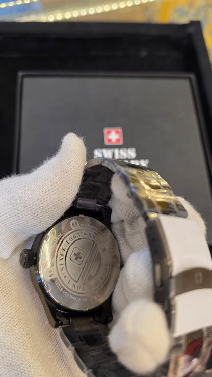 Swiss Military Hanova Gents Jet Black White Dial