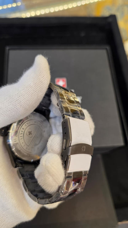 Swiss Military Hanova Gents Jet Black White Dial