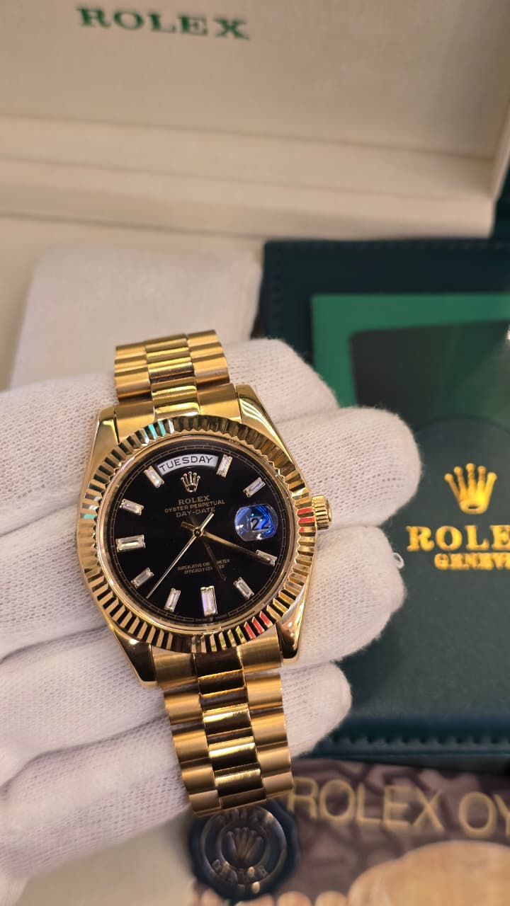 Rolex Day-Date Automatic Gold With Black dial