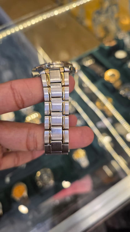 Seiko Kinetic energy Two-tone silver Gold White Dial