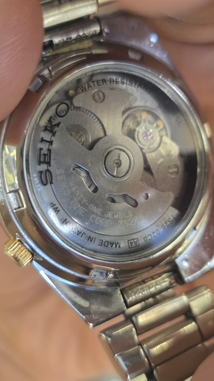 Seiko5 Automatic Railway Black Dial Day Date 37mm