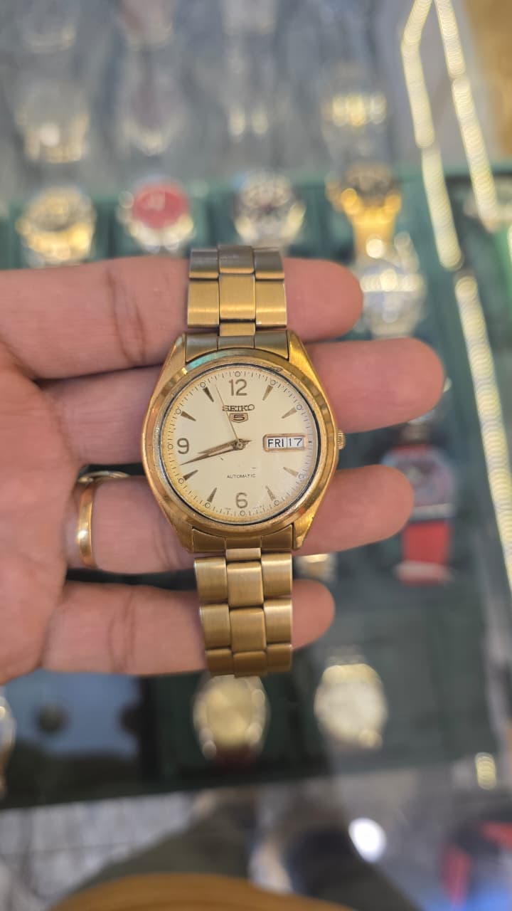 Seiko5 Automatic 7s26 movement Gold case