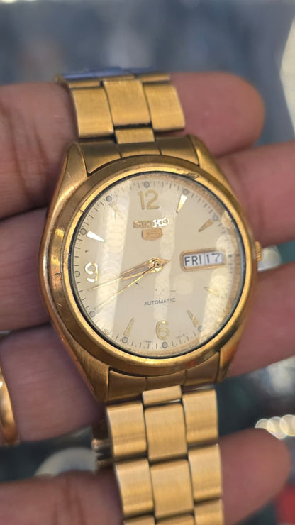 Seiko5 Automatic 7s26 movement Gold case