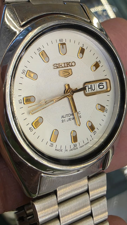Seiko5 Automatic 7s26 movement 21jewels DayDate