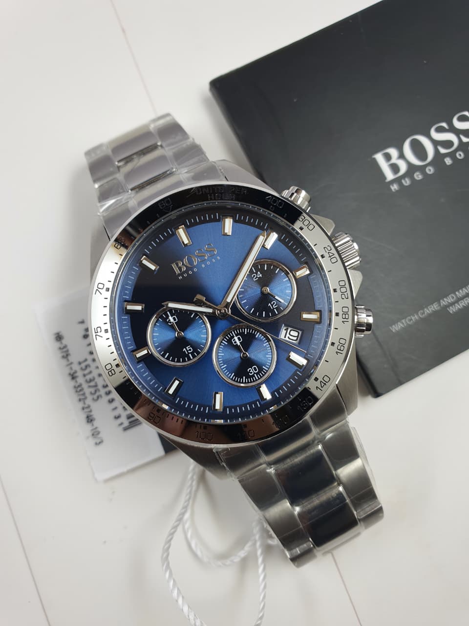 Hugo Boss Velocity Chronograph Blue Dial Men's Watch - 1513755