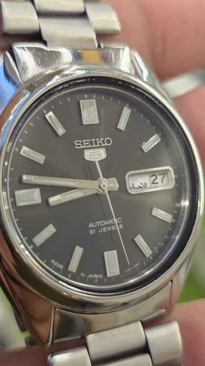 Seiko5 Automatic 7s26 movement Grey Dial